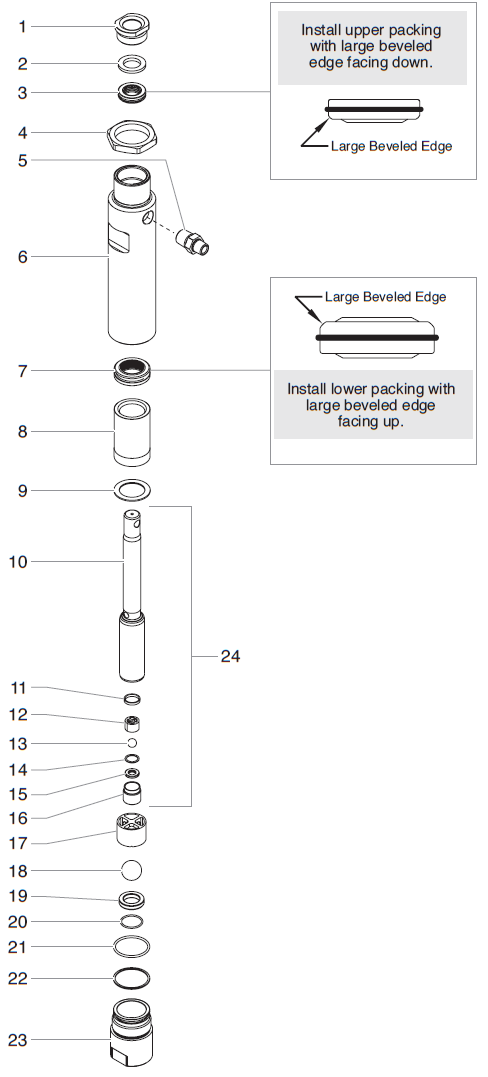 LineCrew 1600 Fluid Section Assembly (P/N 0509144)